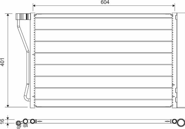 VALEO 814388 - Конденсатор, кондиціонер autocars.com.ua