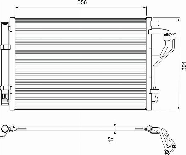 VALEO 814394 - Конденсатор, кондиціонер autocars.com.ua