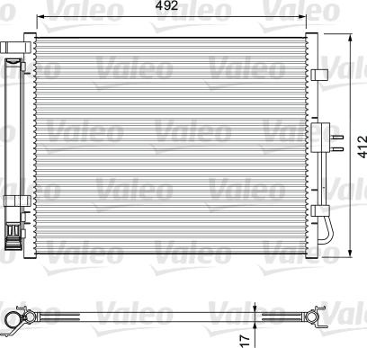 Valeo 814402 - Конденсатор, кондиціонер autocars.com.ua
