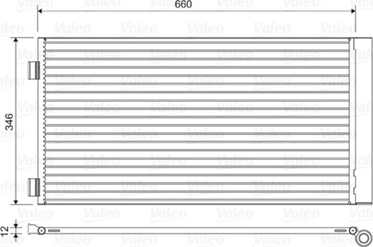 VALEO 814408 - Конденсатор, кондиціонер autocars.com.ua