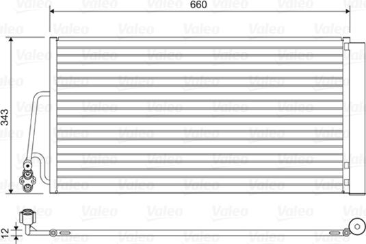 VALEO 814409 - Конденсатор, кондиціонер autocars.com.ua