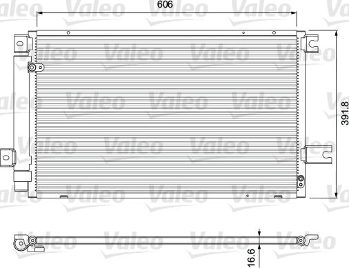 Valeo 814414 - Конденсатор, кондиціонер autocars.com.ua