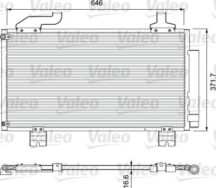 Valeo 814417 - Конденсатор, кондиціонер autocars.com.ua