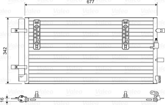 VALEO 814419 - Конденсатор, кондиціонер autocars.com.ua