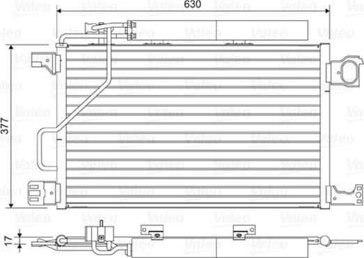 Valeo 814423 - Конденсатор кондиционера avtokuzovplus.com.ua