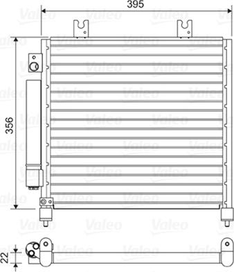 Valeo 814437 - Конденсатор, кондиціонер autocars.com.ua