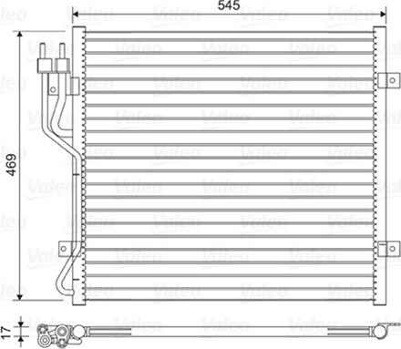 Valeo 814439 - Конденсатор кондиционера avtokuzovplus.com.ua