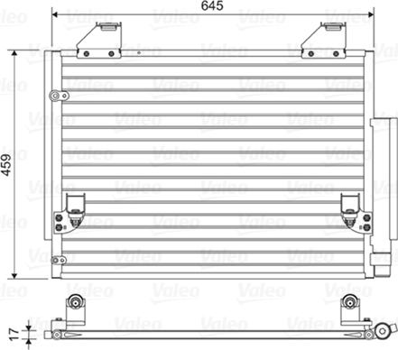 Valeo 814457 - Конденсатор, кондиціонер autocars.com.ua