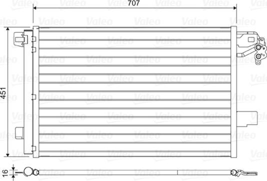 VALEO 814461 - Конденсатор, кондиціонер autocars.com.ua
