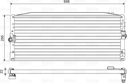 VALEO 814473 - Конденсатор, кондиціонер autocars.com.ua