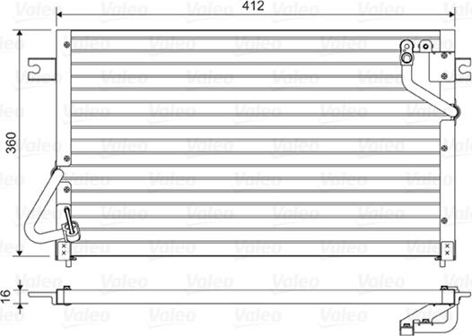 VALEO 814476 - Конденсатор, кондиціонер autocars.com.ua