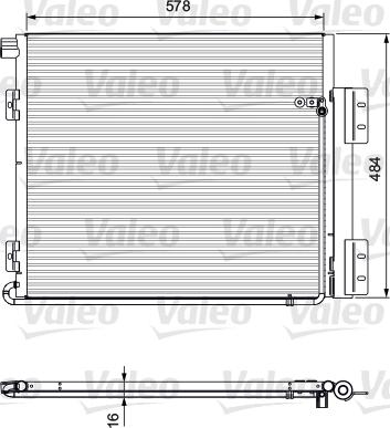 Valeo 815060 - Конденсатор, кондиціонер autocars.com.ua