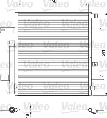 Valeo 815061 - Конденсатор, кондиціонер autocars.com.ua