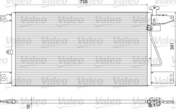 VALEO 815065 - Конденсатор, кондиціонер autocars.com.ua