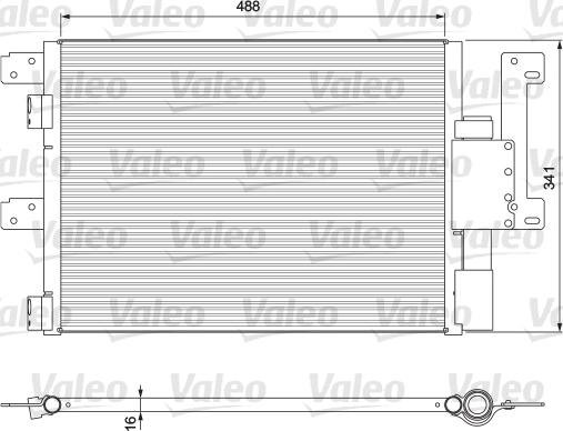 Valeo 815090 - Конденсатор кондиционера autodnr.net