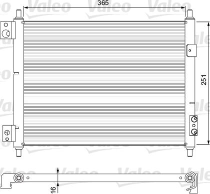 Valeo 815092 - Конденсатор кондиционера autodnr.net