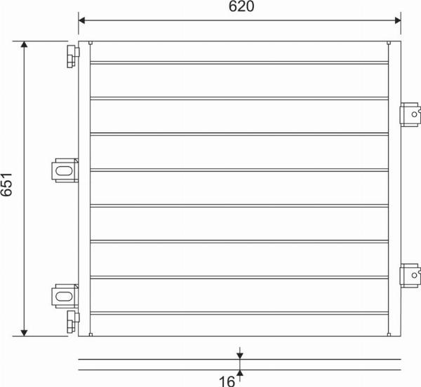 VALEO 815127 - Конденсатор, кондиціонер autocars.com.ua
