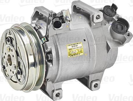 Valeo 815151 - Компресор, кондиціонер autocars.com.ua