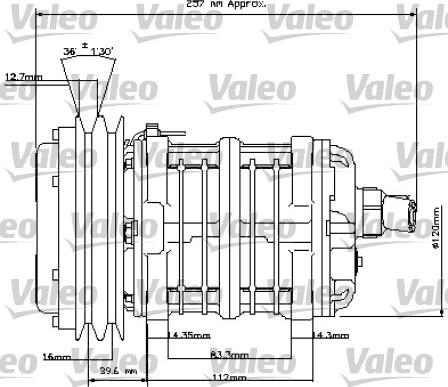 Valeo 815828 - Компресор, кондиціонер autocars.com.ua