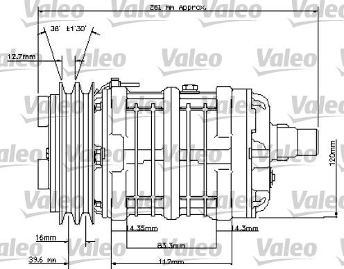 Valeo 815840 - Компресор, кондиціонер autocars.com.ua