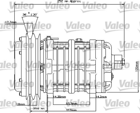 Valeo 815846 - Компресор, кондиціонер autocars.com.ua