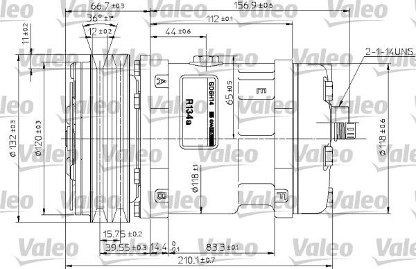 Valeo 815882 - Компресор, кондиціонер autocars.com.ua