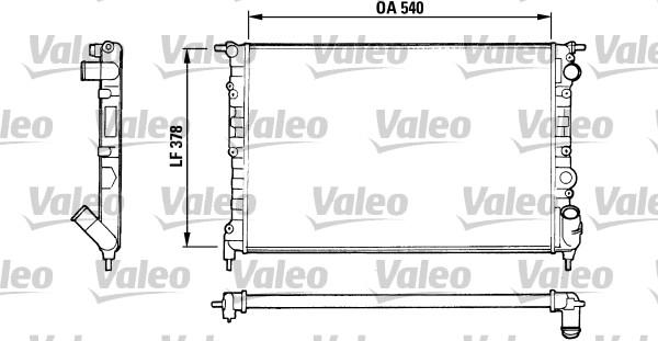 Valeo 816551 - Радіатор, охолодження двигуна autocars.com.ua