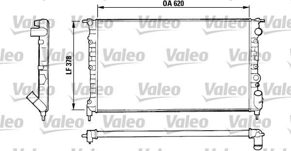 Valeo 816552 - Радіатор, охолодження двигуна autocars.com.ua