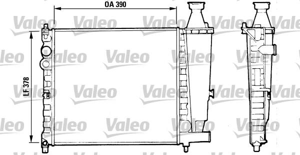 Valeo 816555 - Радіатор, охолодження двигуна autocars.com.ua