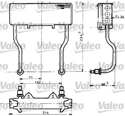 Valeo 816597 - Масляный радиатор, двигательное масло autodnr.net