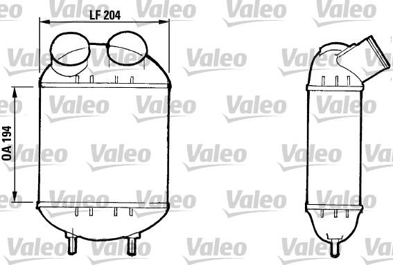 Valeo 816610 - Интеркулер, теплообменник турбины avtokuzovplus.com.ua