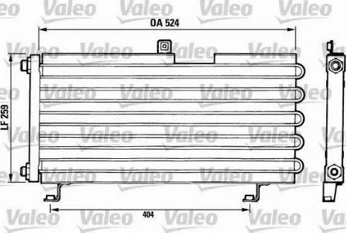 Valeo 816634 - Конденсатор, кондиціонер autocars.com.ua