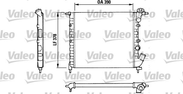 Valeo 816655 - Радіатор, охолодження двигуна autocars.com.ua