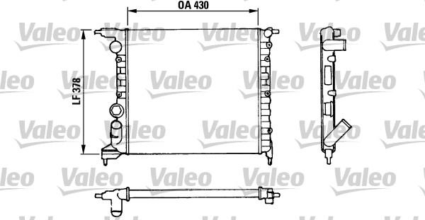 Valeo 816658 - Радіатор, охолодження двигуна autocars.com.ua