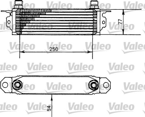 Valeo 816674 - Масляний радіатор, рухове масло autocars.com.ua