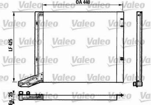 Valeo 816679 - Конденсатор, кондиціонер autocars.com.ua