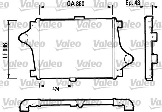 Valeo 816693 - Интеркулер autocars.com.ua