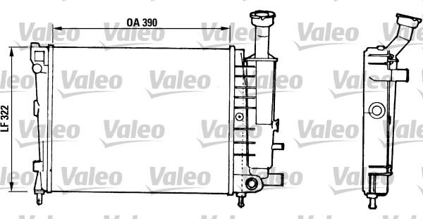 Valeo 816706 - Радіатор, охолодження двигуна autocars.com.ua