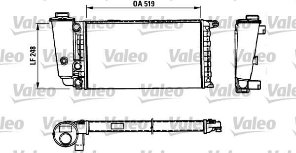 Valeo 816707 - Радіатор, охолодження двигуна autocars.com.ua