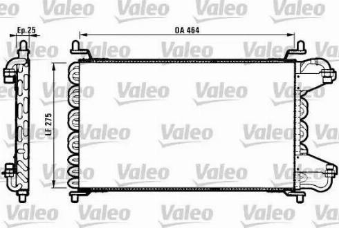 Valeo 816725 - Конденсатор, кондиціонер autocars.com.ua