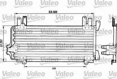 Valeo 816742 - Конденсатор, кондиціонер autocars.com.ua