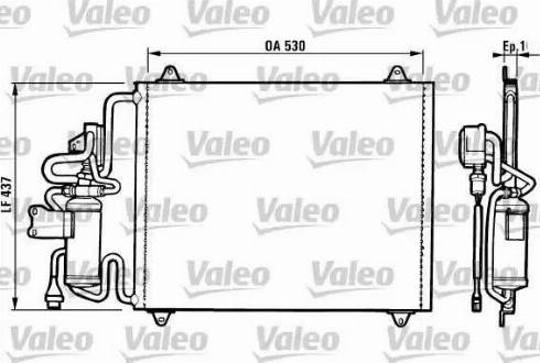 Valeo 816756 - Конденсатор, кондиціонер autocars.com.ua