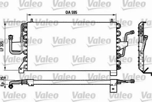 Valeo 816773 - Конденсатор, кондиціонер autocars.com.ua