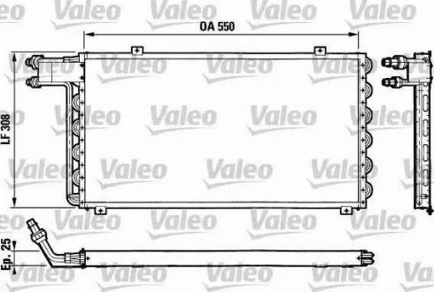 Valeo 816779 - Конденсатор, кондиціонер autocars.com.ua