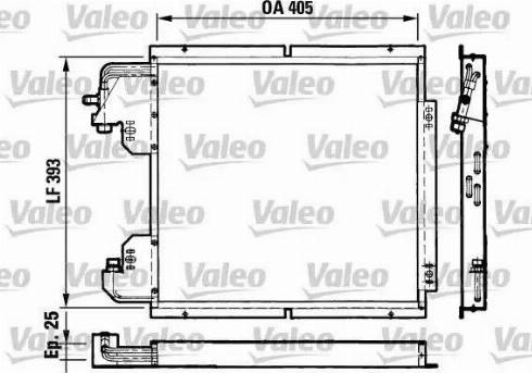 Valeo 816782 - Конденсатор, кондиціонер autocars.com.ua