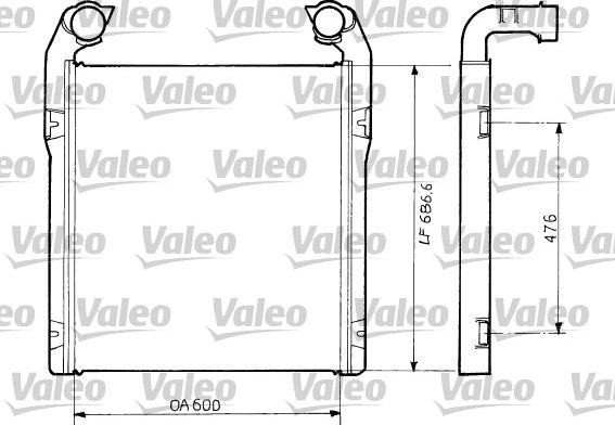 VALEO 816797 - Интеркулер autocars.com.ua
