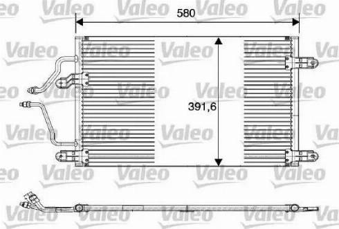 Valeo 816839 - Конденсатор, кондиціонер autocars.com.ua