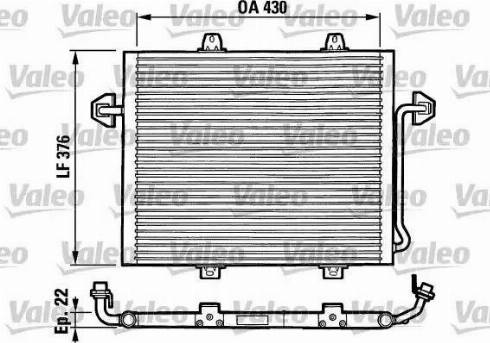 Valeo 816862 - Конденсатор, кондиціонер autocars.com.ua