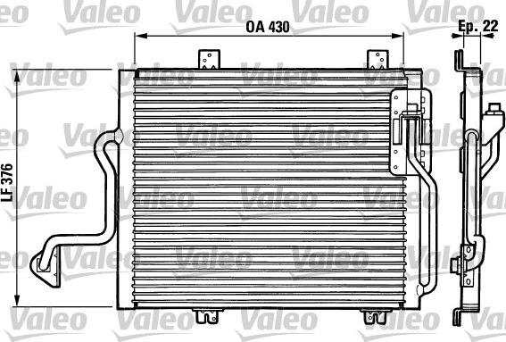 Valeo 816863 - Конденсатор, кондиціонер autocars.com.ua