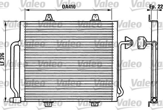 Valeo 816864 - Конденсатор, кондиціонер autocars.com.ua